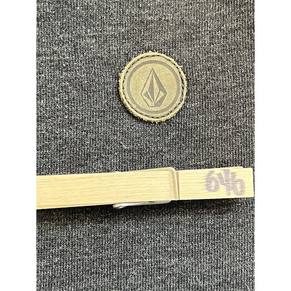 Vintage Volcom Stone Dark Heather Gray Hoodie Sweatshirt Mens Sz M 1/4 Button Up - Picture 4 of 9